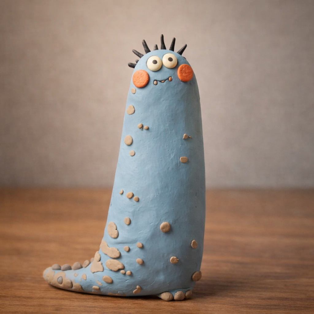 Blobby City Beast – Handmade Clay Desk Friend